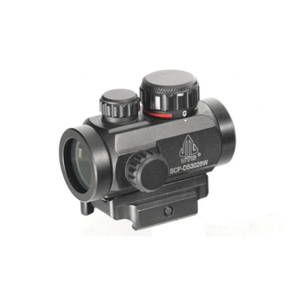 RDEČA PIKA UTG DOT SIGHT ITA Red/Green CQB Micro Dot 2,6 MOA sight with Integral QD Mount