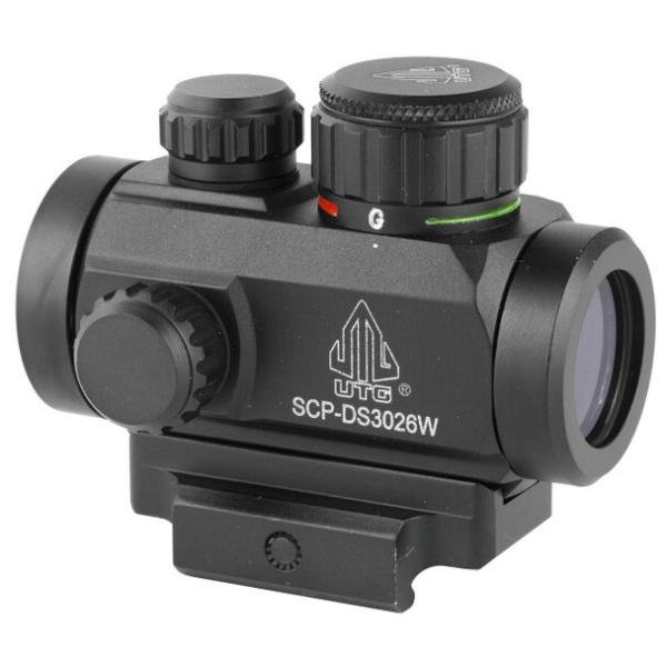 RDEČA PIKA UTG DOT SIGHT ITA Red/Green CQB Micro Dot 2,6 MOA sight with Integral QD Mount