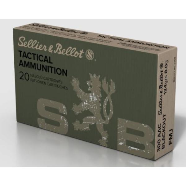 NABOJ SELLIER & BELLOT .300 AAC BLACKOUT FMJ 124 GR 20/1 