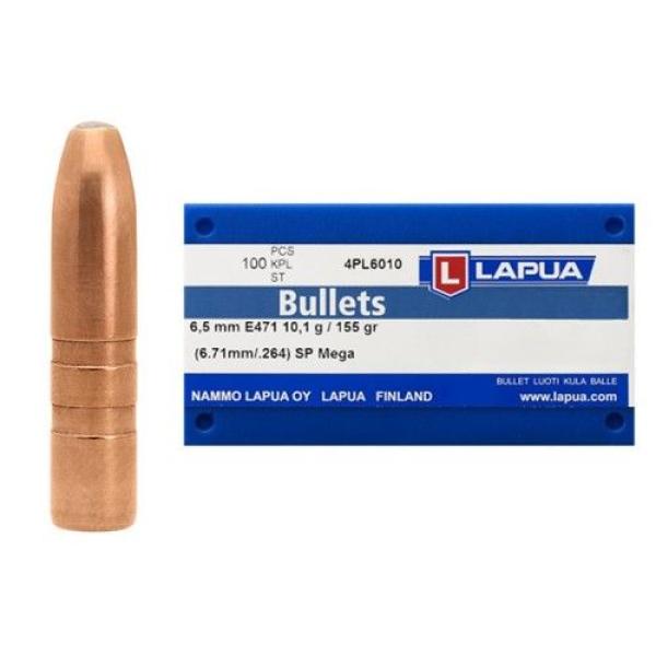 KROGLE LAPUA 6,5 MM  SP MEGA  E471 / 156 GR