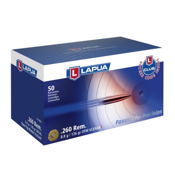 NABOJ LAPUA .260 REM SCENAR-OTM 136 gr 50/1