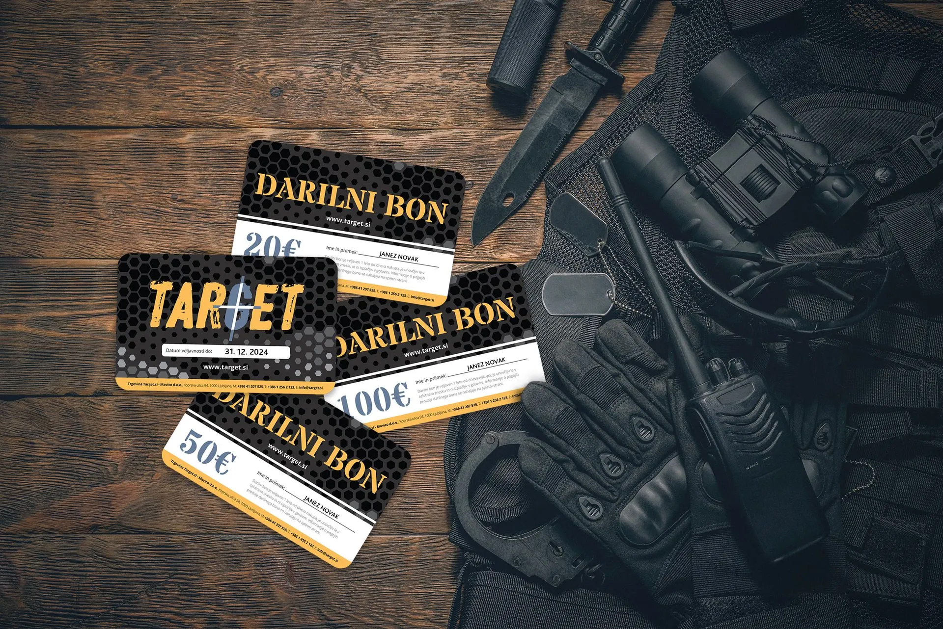 Darilni bon Target.si